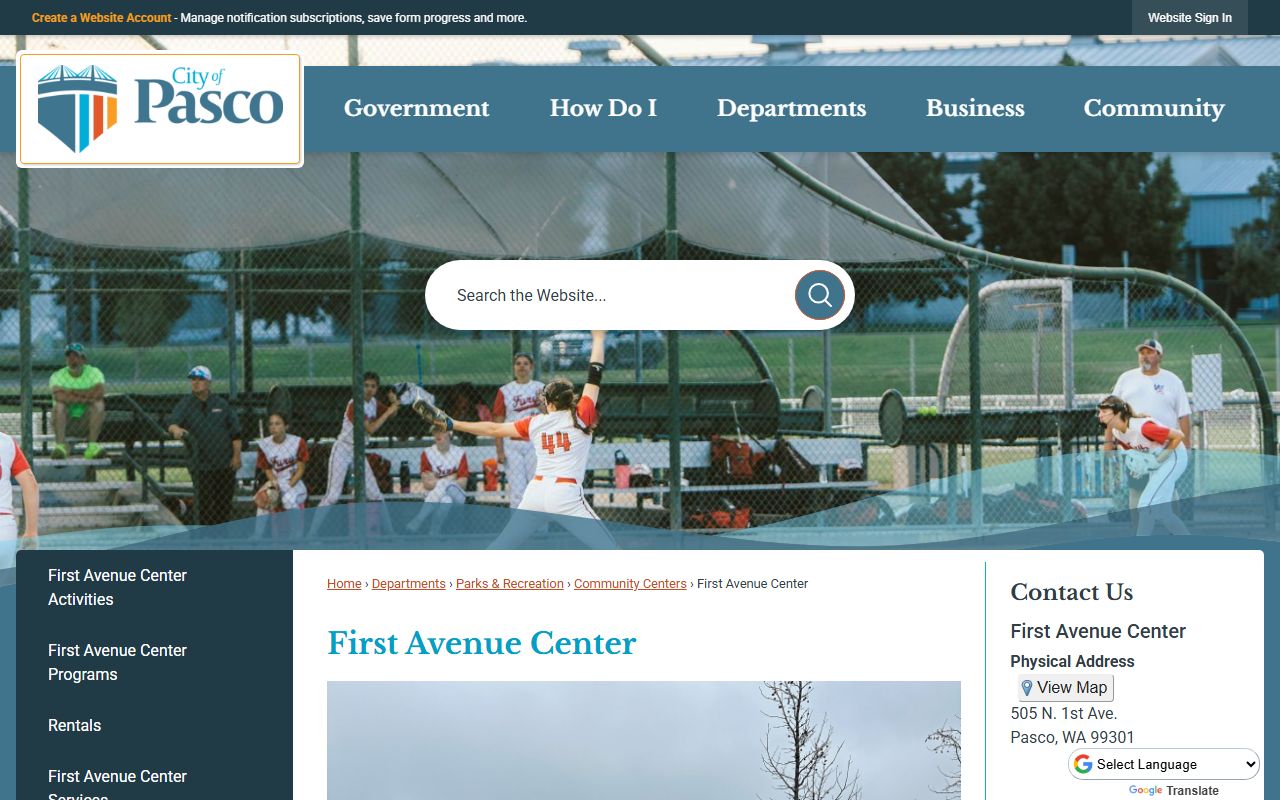 Pasco Police Department report request page for Pasco felony and incident records