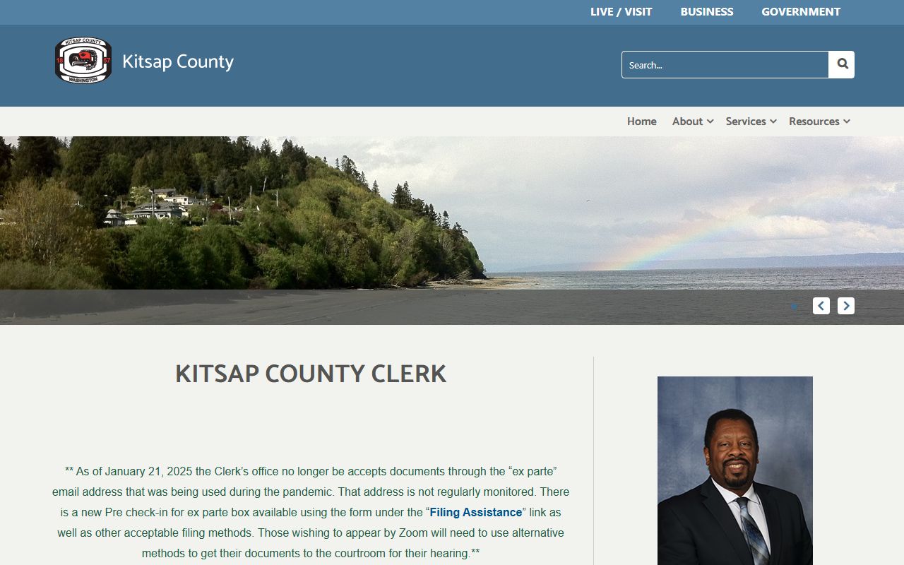 Kitsap County Clerk copy requests page for Bremerton felony court records